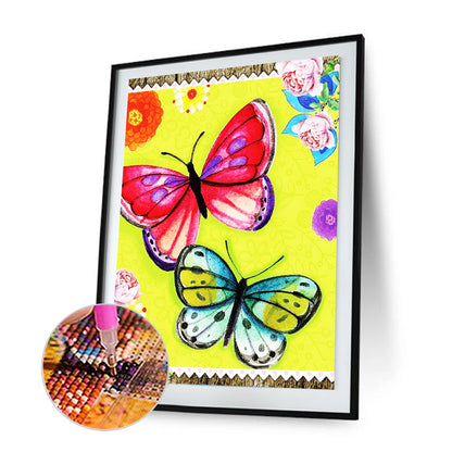 Butterfly - Full Square Drill Diamond Painting 30*40CM