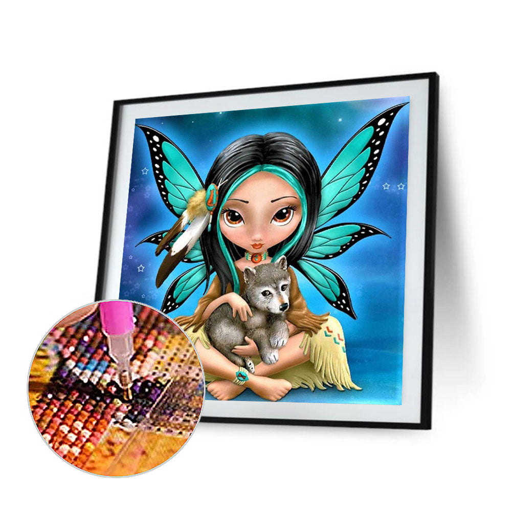 Big Eye Doll - Full Round Drill Diamond Painting 40*40CM