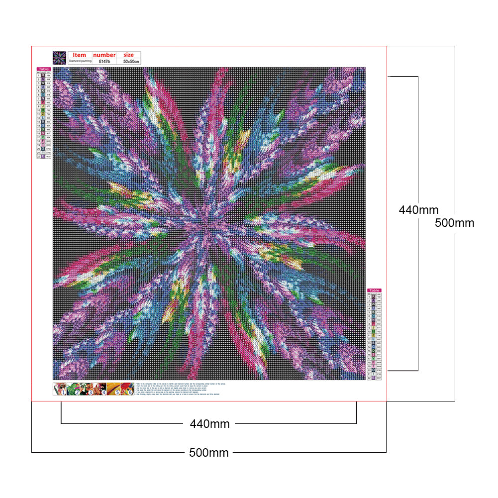 Fractal Art - Full Round Drill Diamond Painting 50*50CM