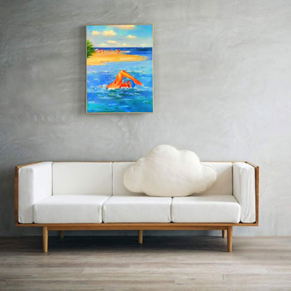 Leisure Time By The Sea - Full Round Drill Diamond Painting 30*40CM