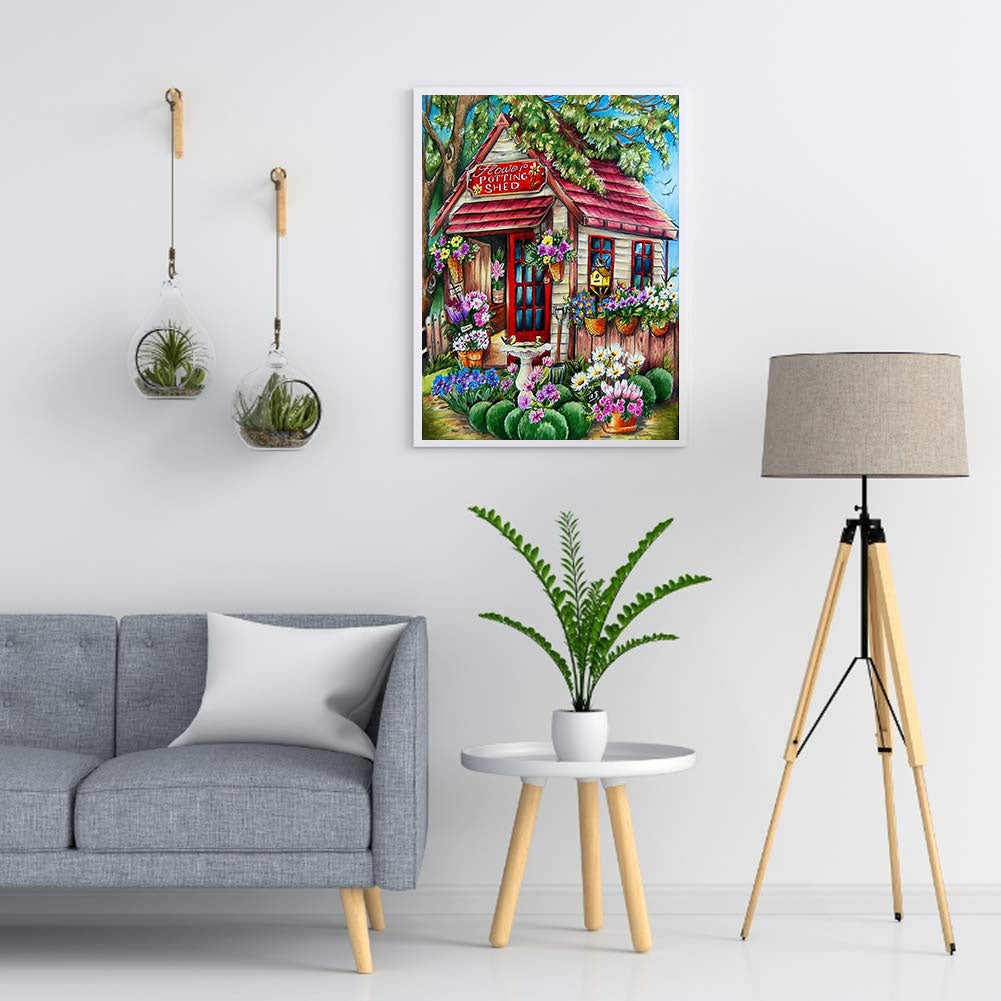 Garden Corner - Full Round Drill Diamond Painting 40*50CM