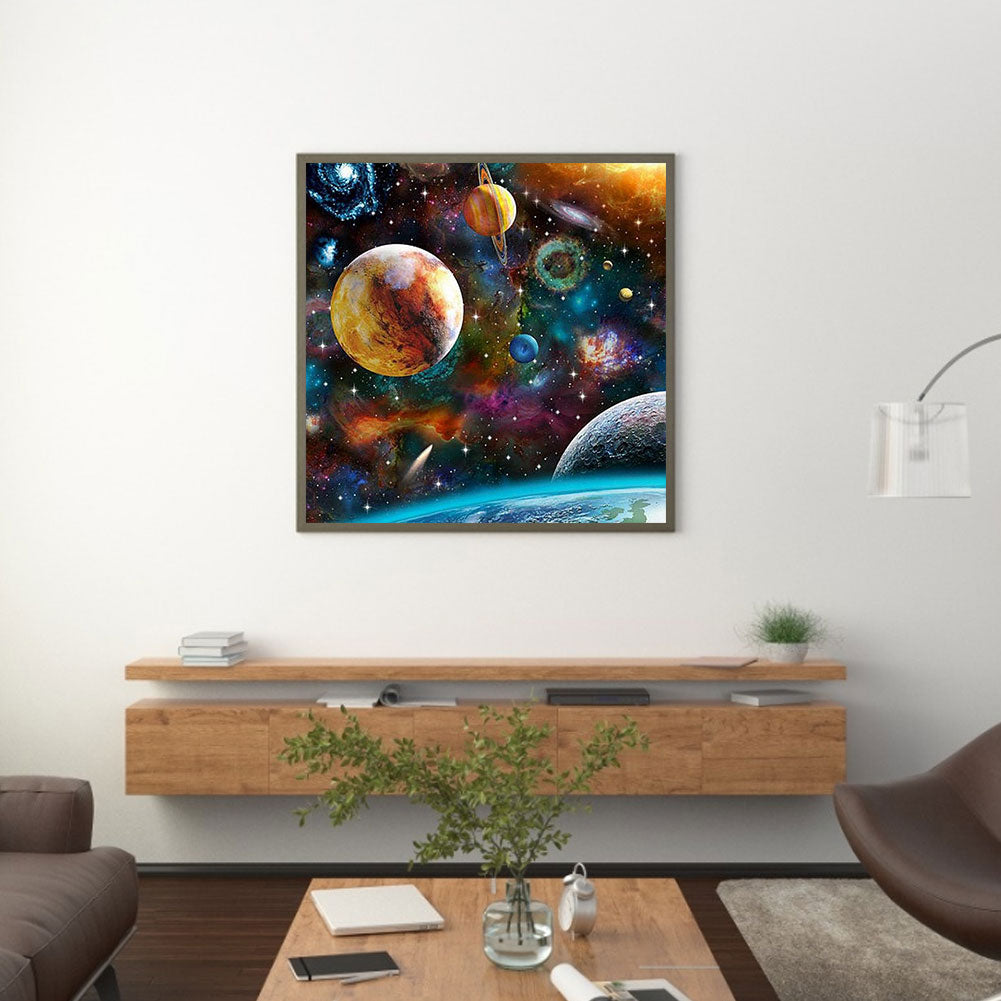 Planet - Full Round Drill Diamond Painting 50*50CM