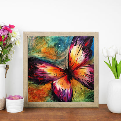 Butterfly - Full Square Drill Diamond Painting 30*30CM