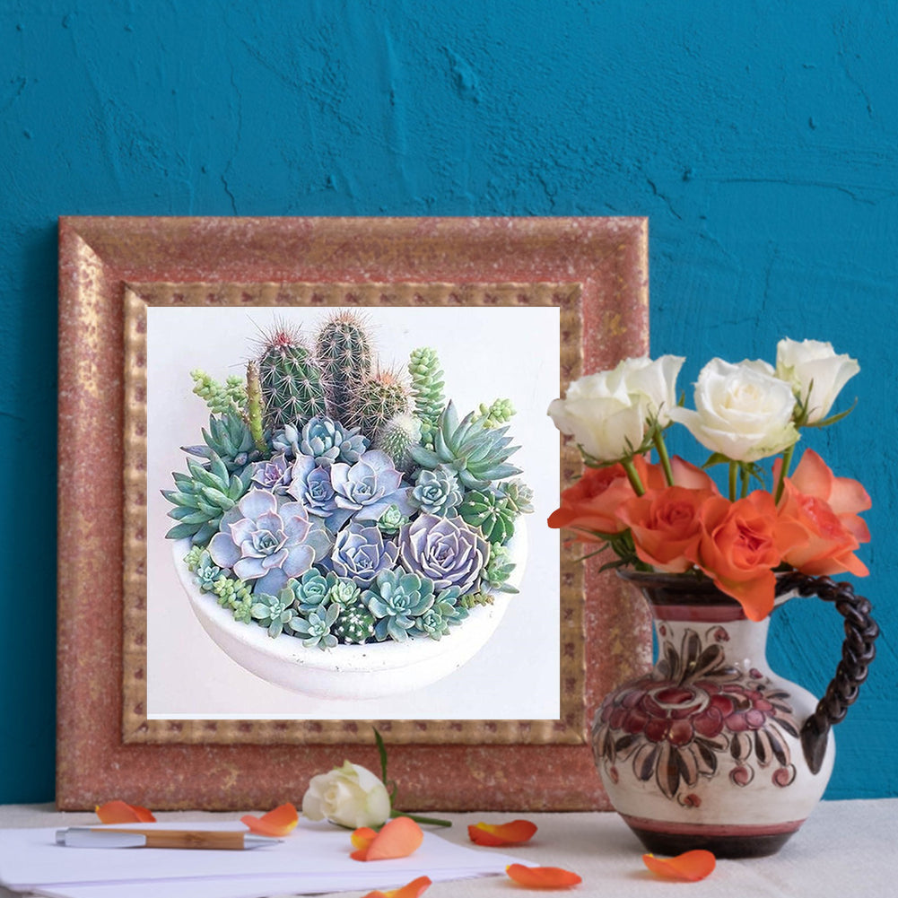 Succulents - Full Square Drill Diamond Painting 30*30CM