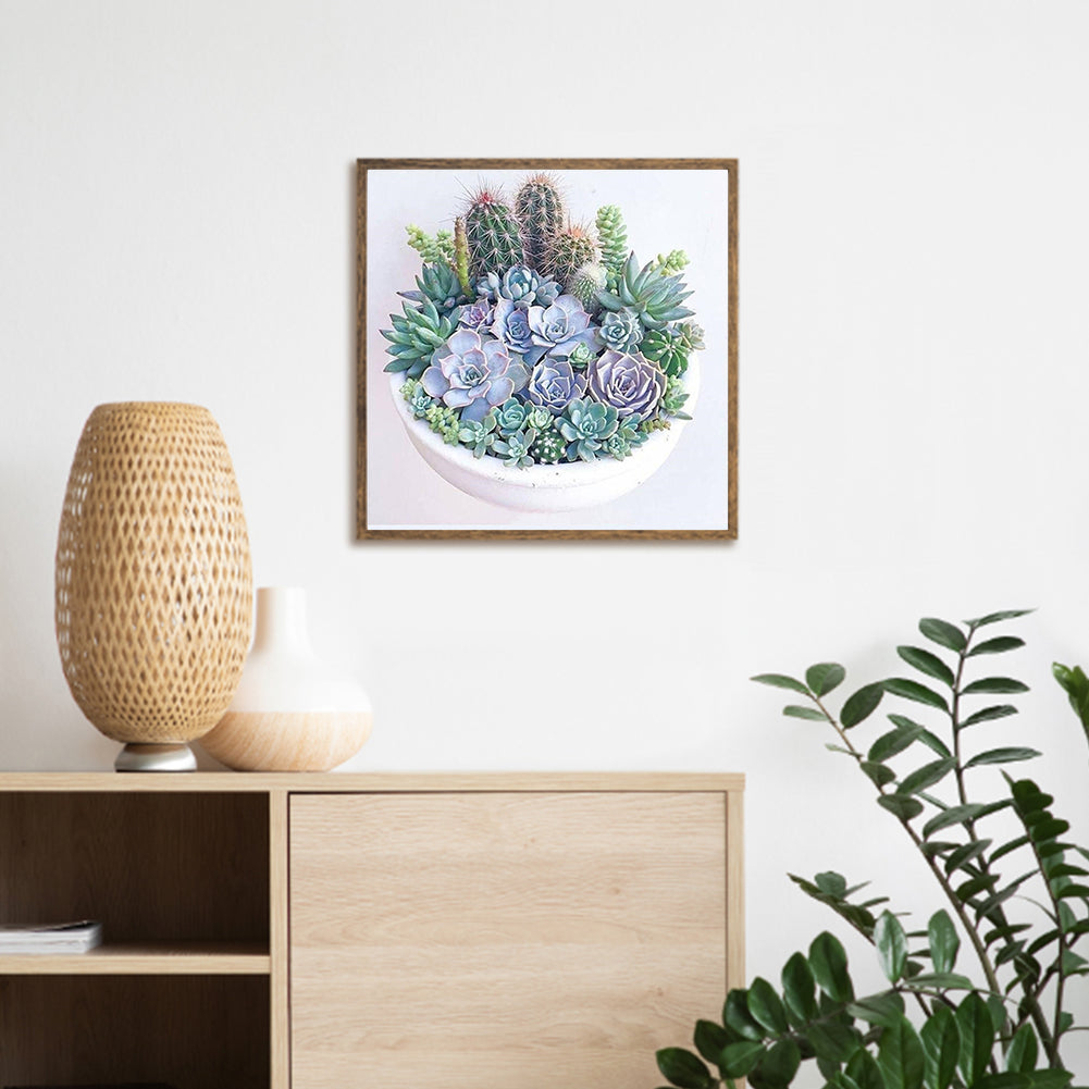 Succulents - Full Square Drill Diamond Painting 30*30CM