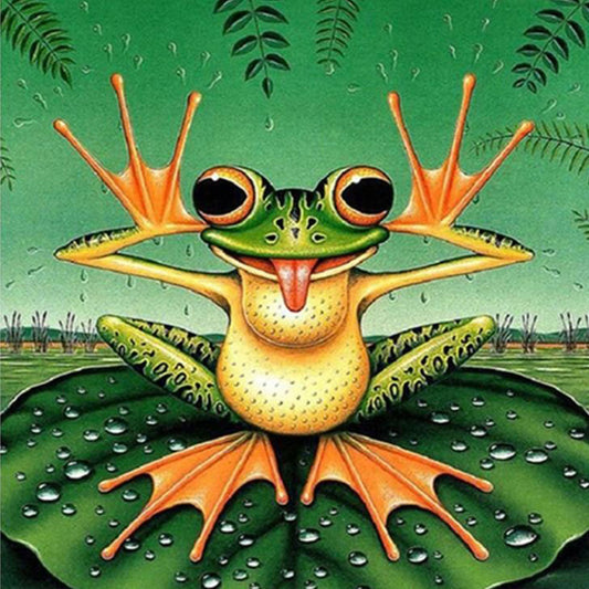 Frog - Full Round Drill Diamond Painting 50*50CM