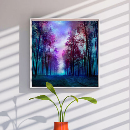 Misty Forest - Full Round Drill Diamond Painting 40*40CM