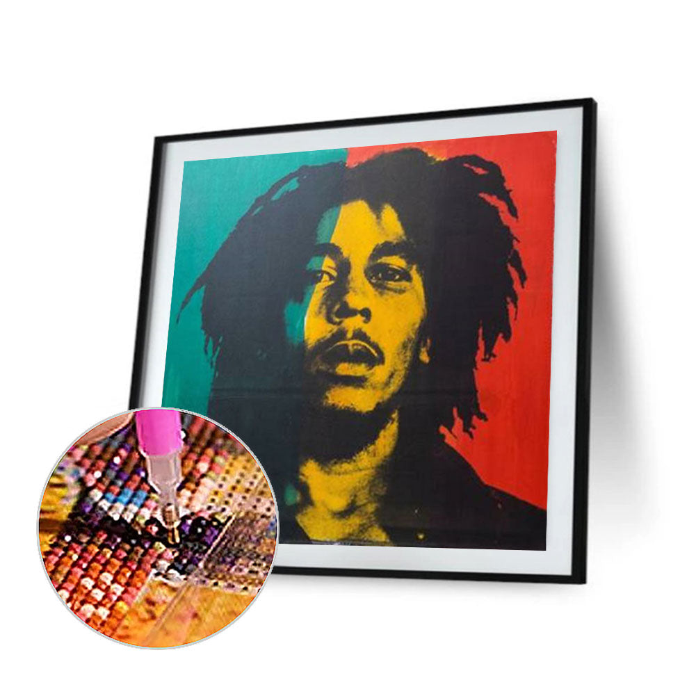 Bob Marley - Full Round Drill Diamond Painting 40*40CM