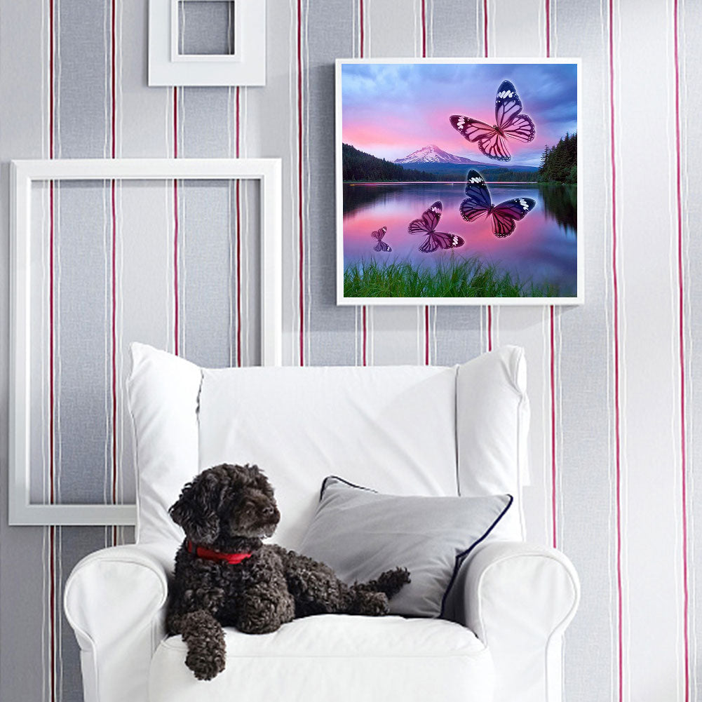 Butterfly - Full Round Drill Diamond Painting 50*50CM