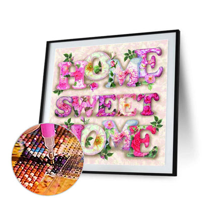 Calligraphy - Full Round Drill Diamond Painting 50*50CM