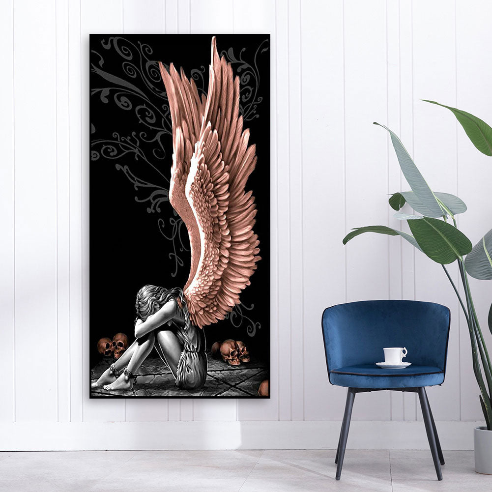 Wing Girl - Full Square Drill Diamond Painting 40*80CM