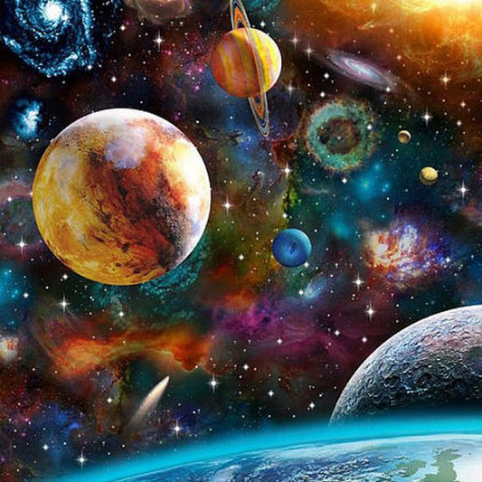 Planet - Full Round Drill Diamond Painting 40*40CM