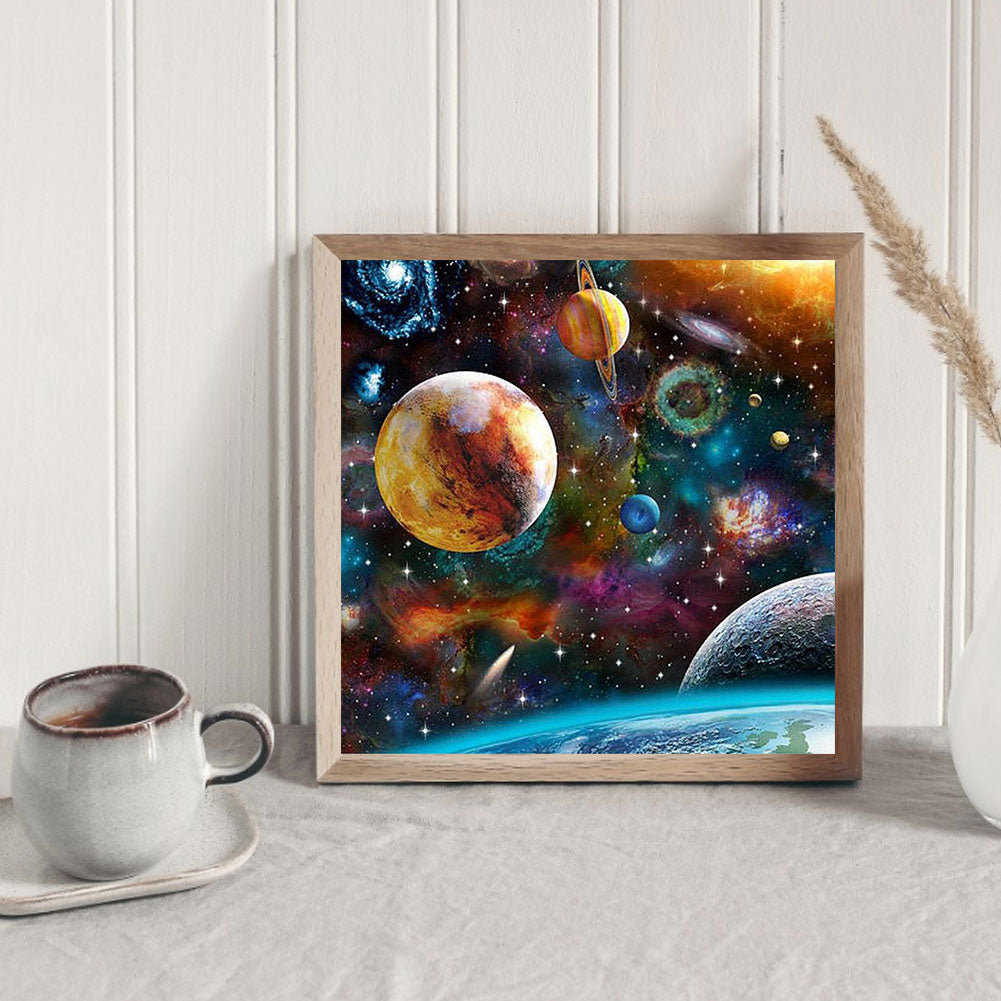 Planet - Full Round Drill Diamond Painting 40*40CM