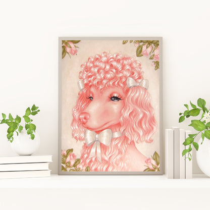 Pink Puppy - Full Round Drill Diamond Painting 30*40CM