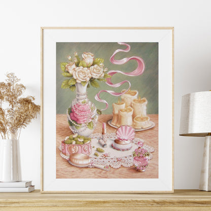 Dessert Afternoon Tea - Full Round Drill Diamond Painting 30*40CM
