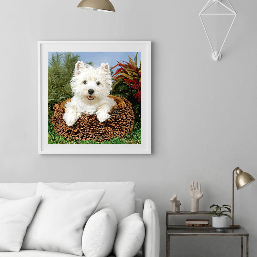 Dog - Full Round Drill Diamond Painting 40*40CM