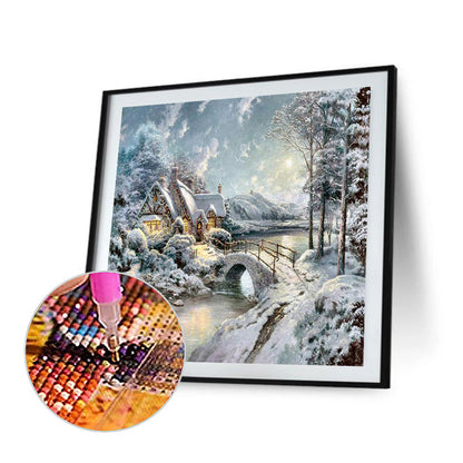Houses - Full Round Drill Diamond Painting 40*40CM
