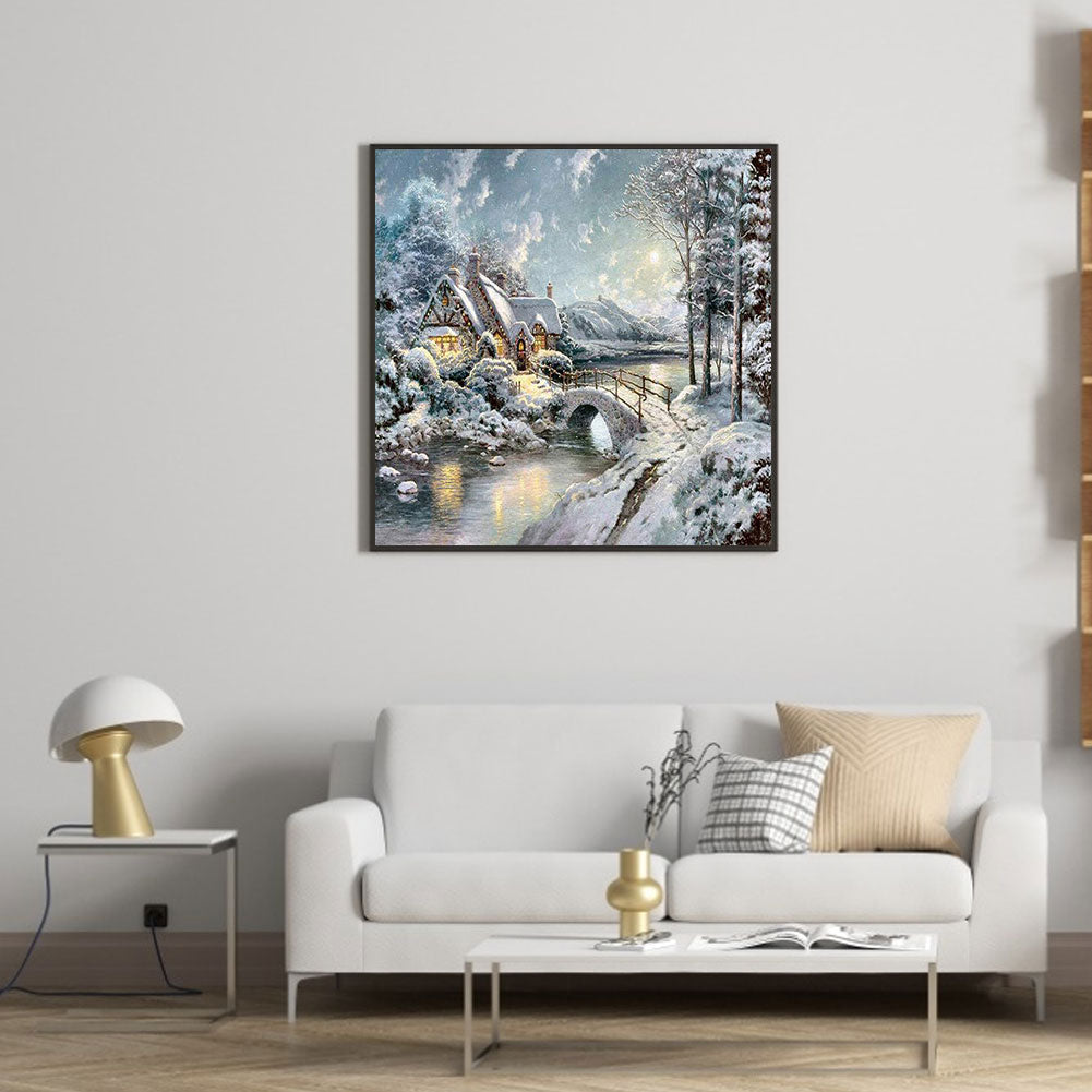 Houses - Full Round Drill Diamond Painting 40*40CM
