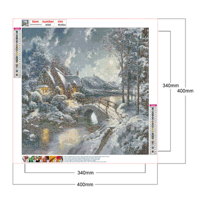 Houses - Full Round Drill Diamond Painting 40*40CM