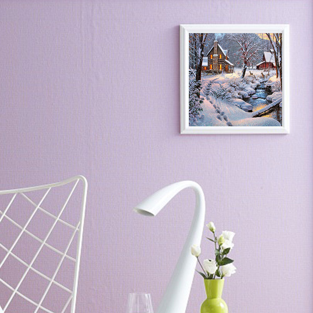 Houses - Full Round Drill Diamond Painting 40*40CM
