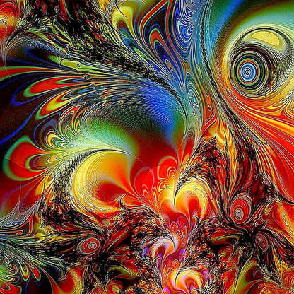 Fractal Art - Full Round Drill Diamond Painting 40*40CM