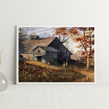 Country House - Full Round Drill Diamond Painting 40*30CM