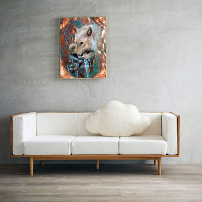 White Wolf - Full Round Drill Diamond Painting 30*40CM