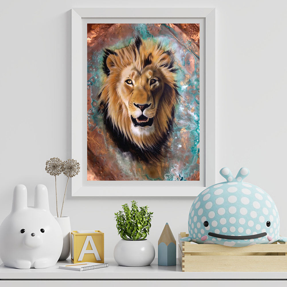 Lion - Full Round Drill Diamond Painting 30*40CM