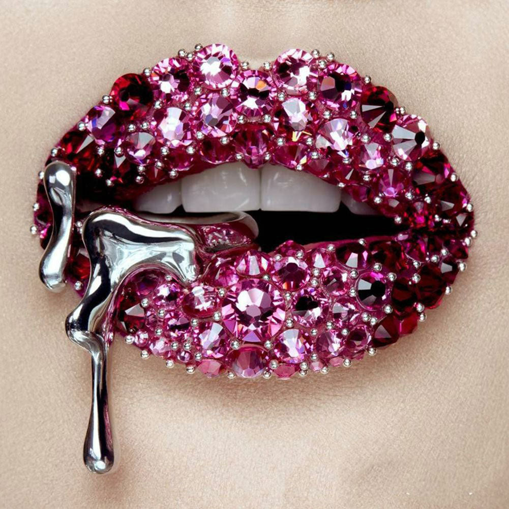 Lip Art - Full Round Drill Diamond Painting 30*30CM