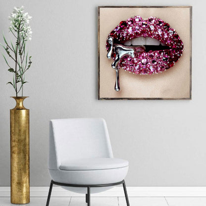 Lip Art - Full Round Drill Diamond Painting 30*30CM