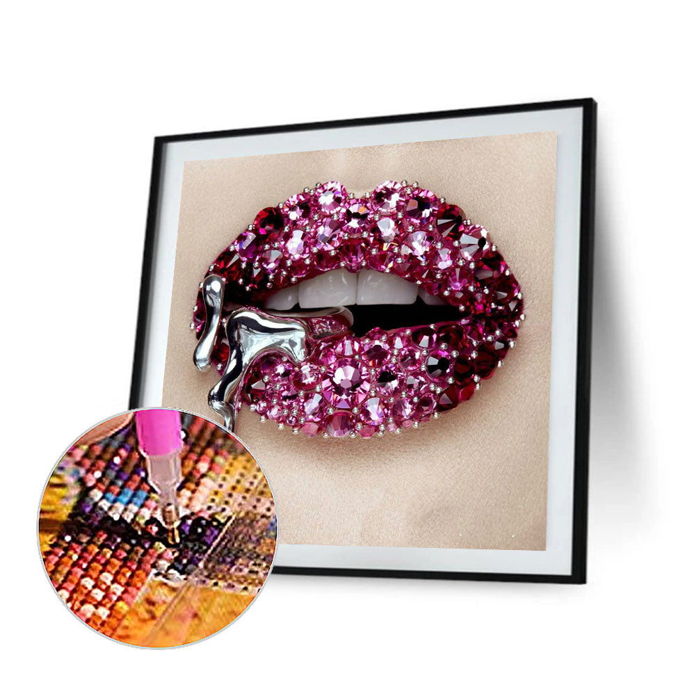 Lip Art - Full Round Drill Diamond Painting 30*30CM