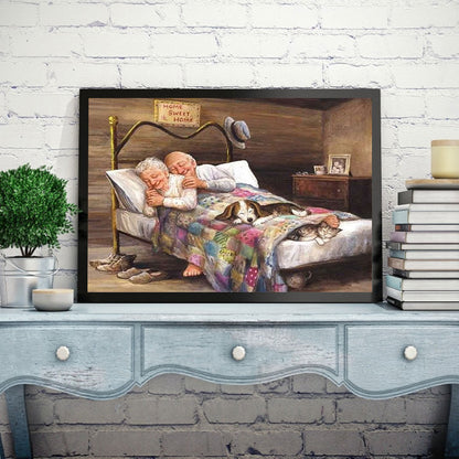 Old Woman - Full Round Drill Diamond Painting 60*50CM