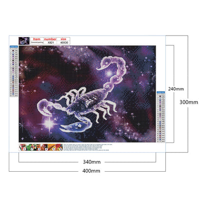 Scorpio - Full Round Drill Diamond Painting 40*30CM