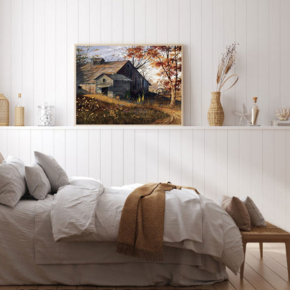 Autumn House - Full Round Drill Diamond Painting 60*50CM