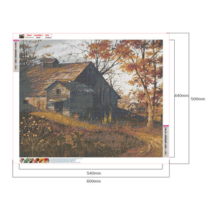 Autumn House - Full Round Drill Diamond Painting 60*50CM