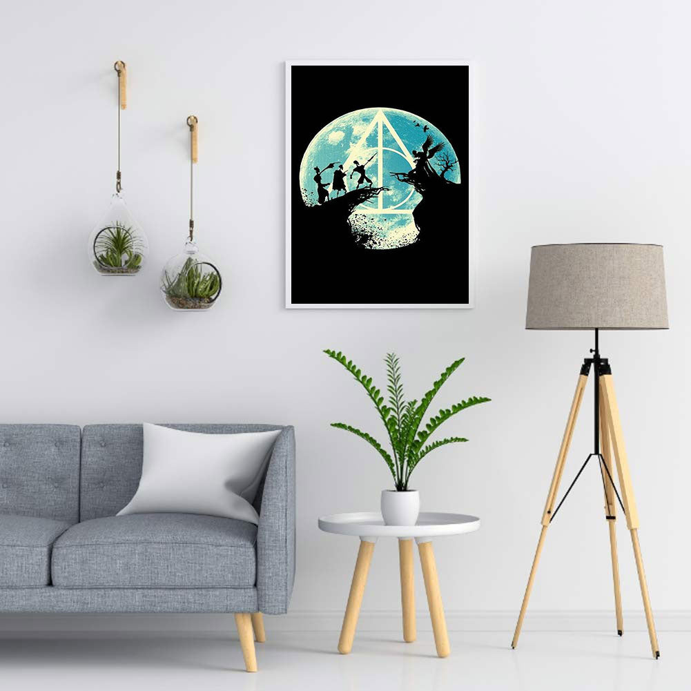 Silhouette - Full Round Drill Diamond Painting 30*40CM
