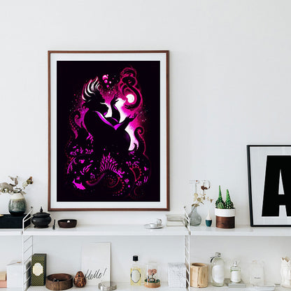 Silhouette - Full Round Drill Diamond Painting 30*40CM