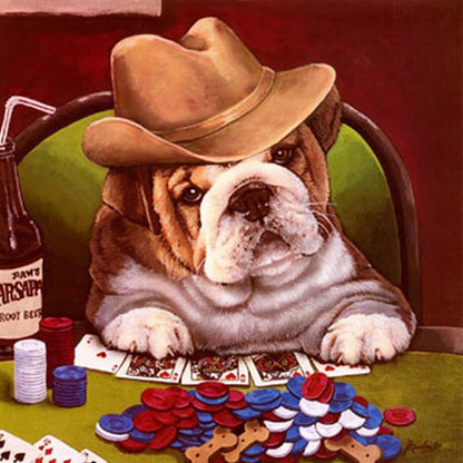Dog - Full Round Drill Diamond Painting 40*40CM