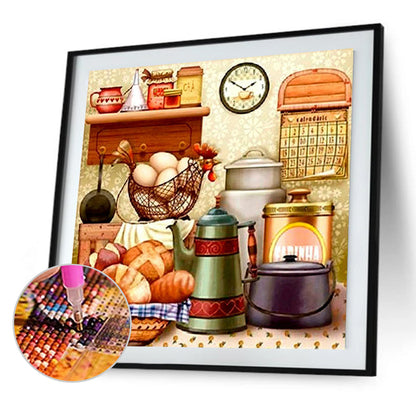 Kitchen Supplies - Full Round Drill Diamond Painting 40*40CM