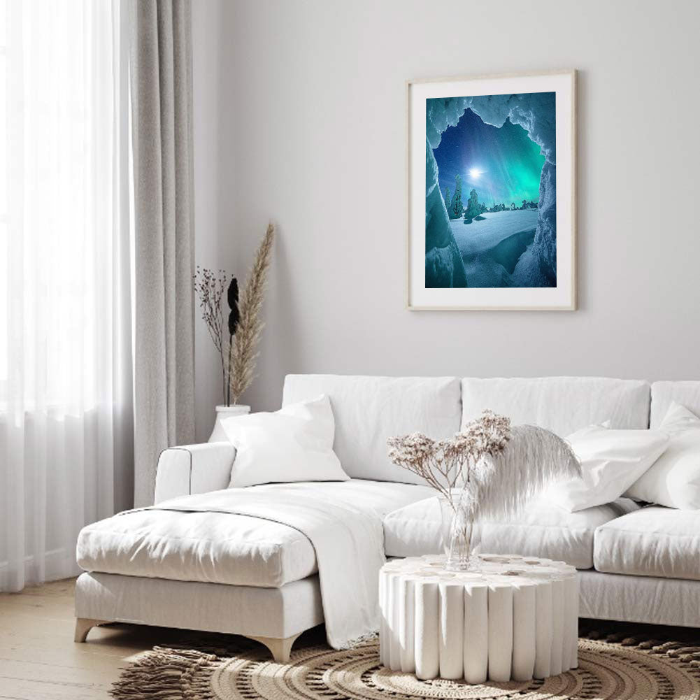 Snow Aurora - Full Round Drill Diamond Painting 30*40CM