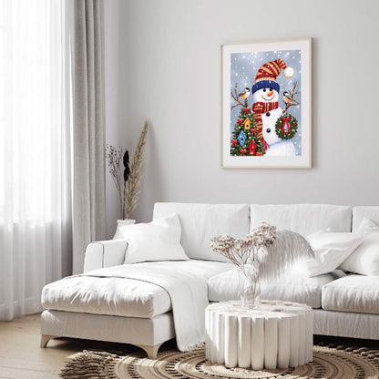 Snowman - Full Square Drill Diamond Painting 30*40CM