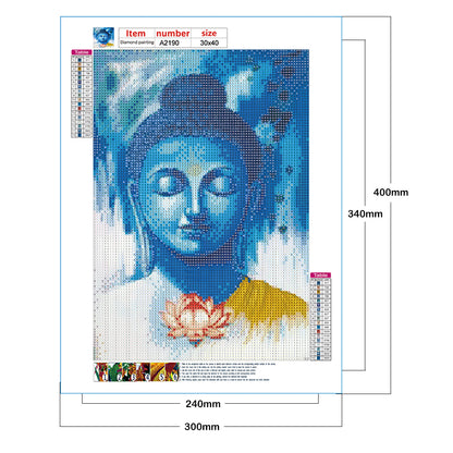 Buddha Statue - Full Round Drill Diamond Painting 30*40CM