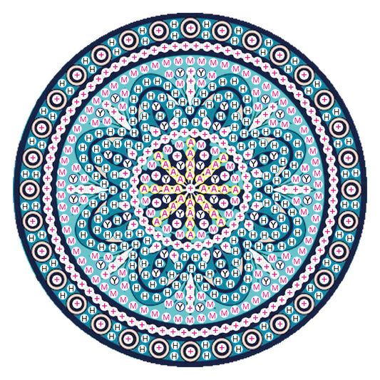 DIY Diamond Painting Mandala Round Coaster Cup Table Placemat Home Decor