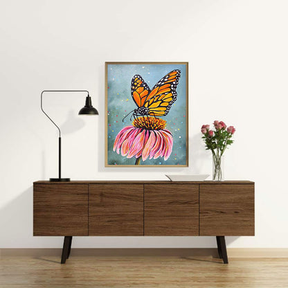 Butterfly - Full Round Drill Diamond Painting 30*40CM