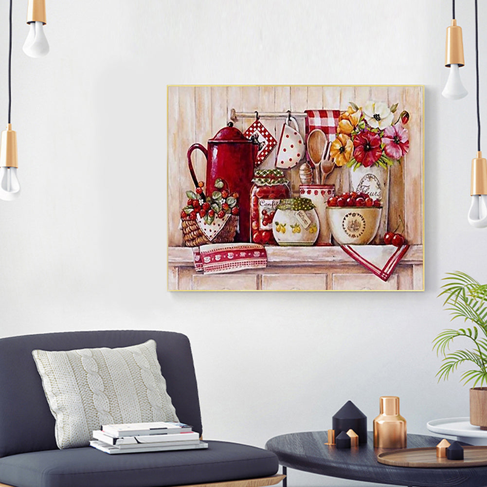 Kitchen Supplies - Full Round Drill Diamond Painting 50*40CM