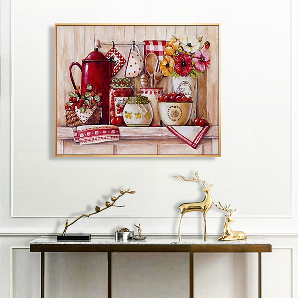 Kitchen Supplies - Full Round Drill Diamond Painting 50*40CM