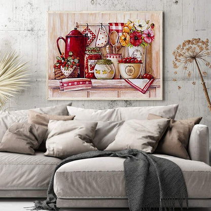 Kitchen Supplies - Full Round Drill Diamond Painting 50*40CM