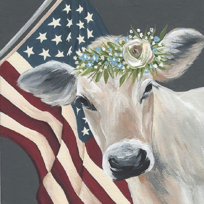 Cattle - Full Round Drill Diamond Painting 30*30CM