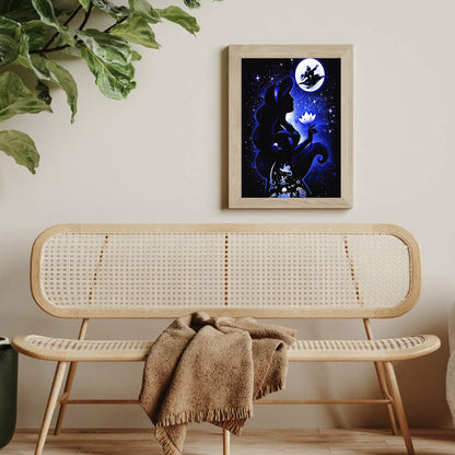 Disney Princess Silhouette - Full Square Drill Diamond Painting 50*60CM