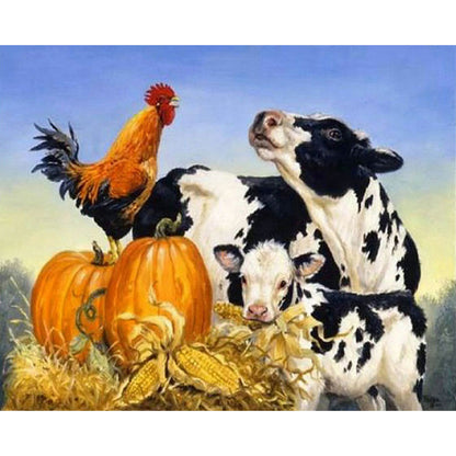 Cattle - Full Round Drill Diamond Painting 40*30CM